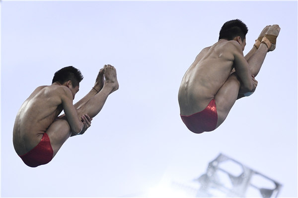 2016里約奧運(yùn)會(huì)男子雙人10米跳臺(tái)決賽：林躍、陳艾森奪冠