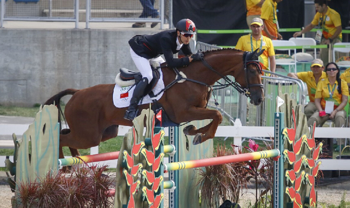 混血馬術選手華天與“堂.熱內盧”奧運會第8！