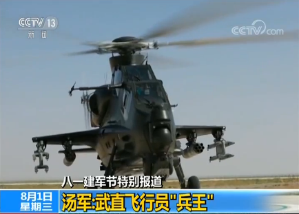 【八一建軍節特別報道】湯軍：武直飛行員“兵王”