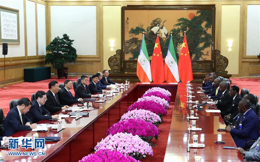 習近平會見赤道幾內亞總統奧比昂