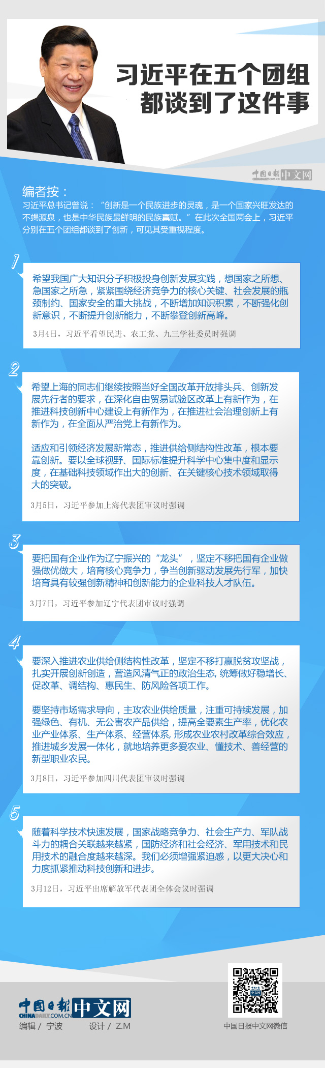 圖解：習(xí)近平在五個團組都談到了這件事