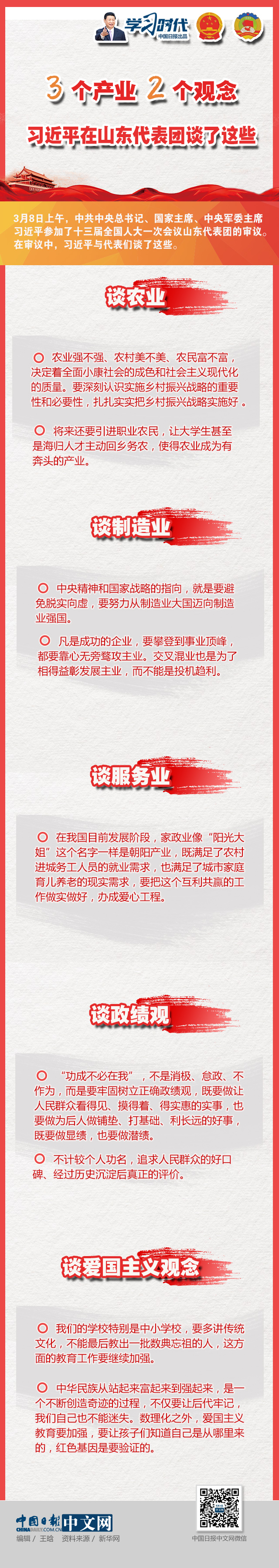 3個(gè)產(chǎn)業(yè)、2個(gè)觀念，習(xí)近平在山東代表團(tuán)談了這些