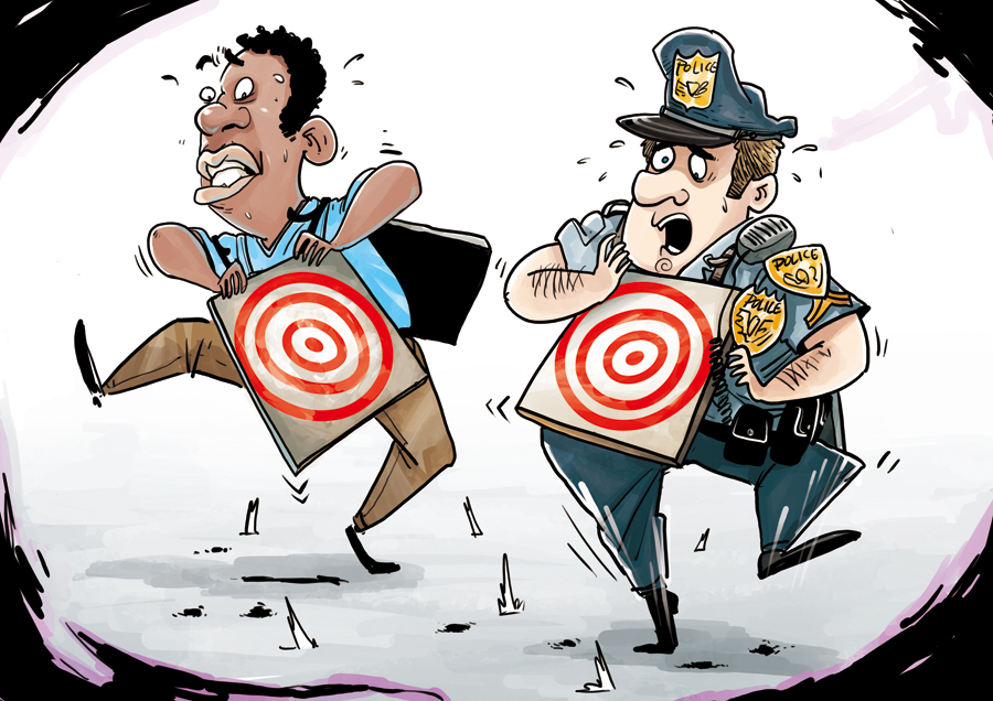 美國警察和黑人成為種族危機的標的