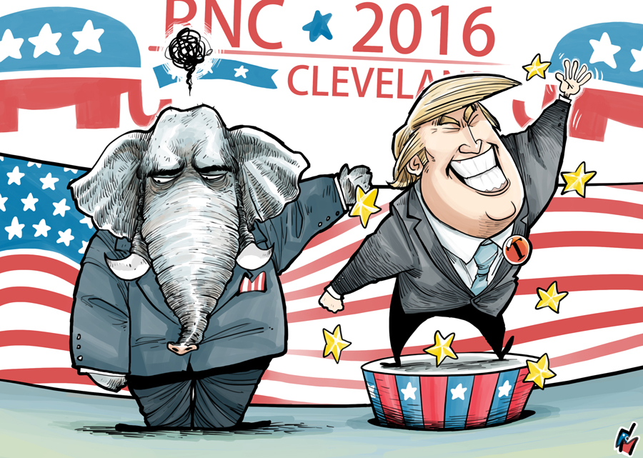 特朗普獲得共和黨總統候選人提名