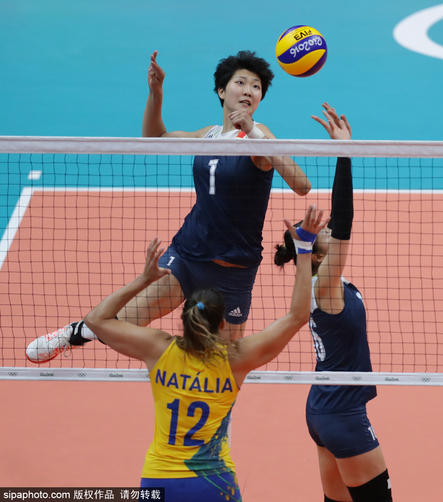 里約奧運會第11日：女子排球1/4決賽 巴西VS中國