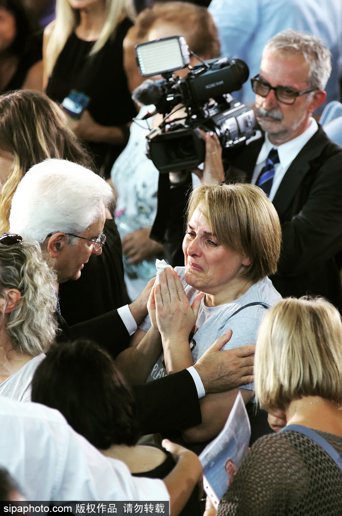 意大利舉辦國葬 悼念地震逝者