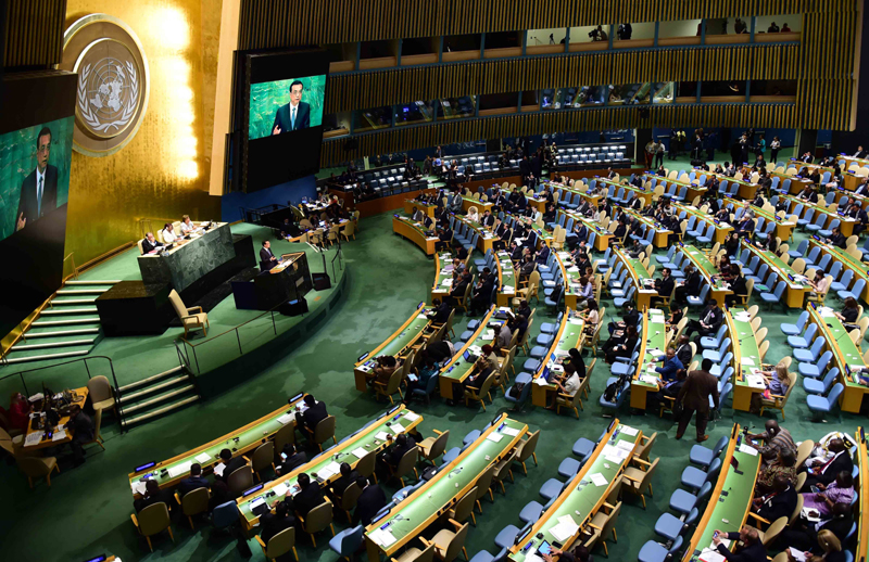 聯大“首秀”壓軸戲:李克強在聯大一般性辯論發表講話