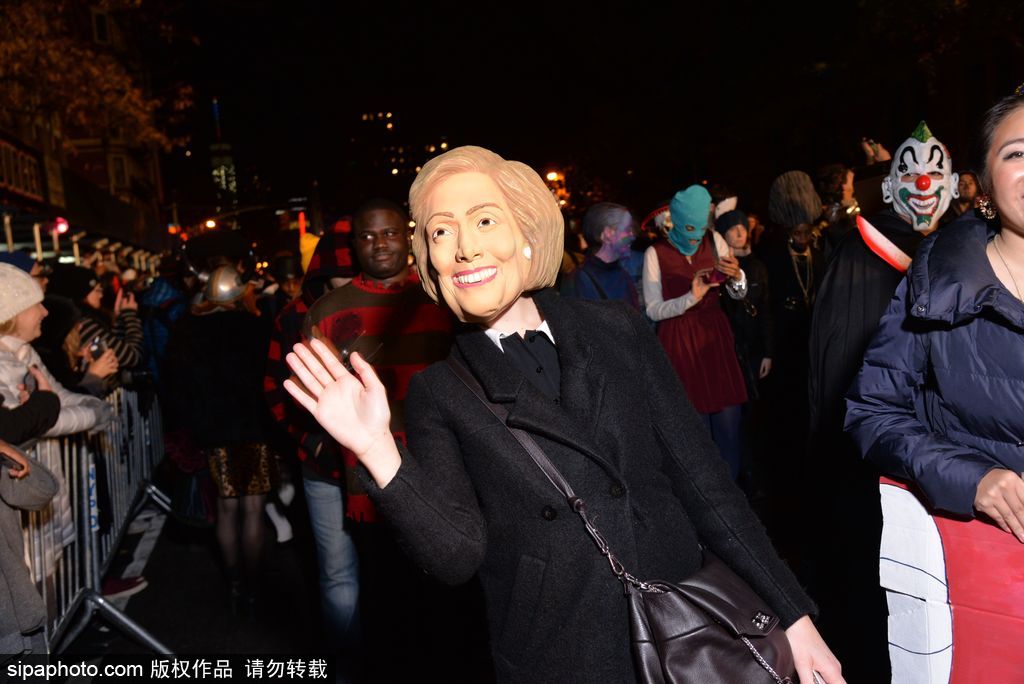 當美國大選遇上萬圣節 盤點節日期間的“特朗普希拉里”