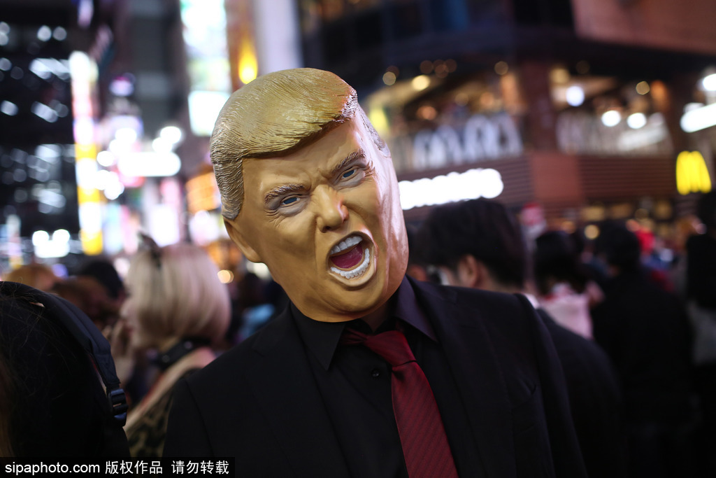 當美國大選遇上萬圣節 盤點節日期間的“特朗普希拉里”