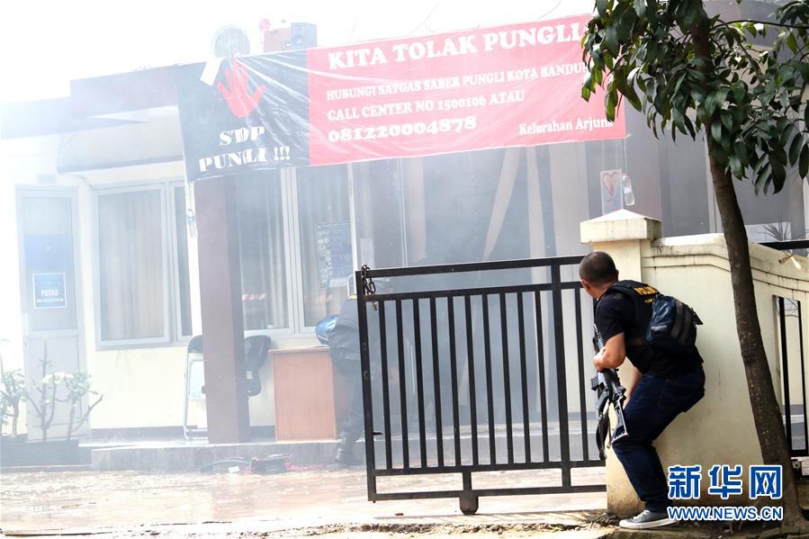 印尼萬隆發(fā)生爆炸 警匪雙方交火現(xiàn)場戒嚴