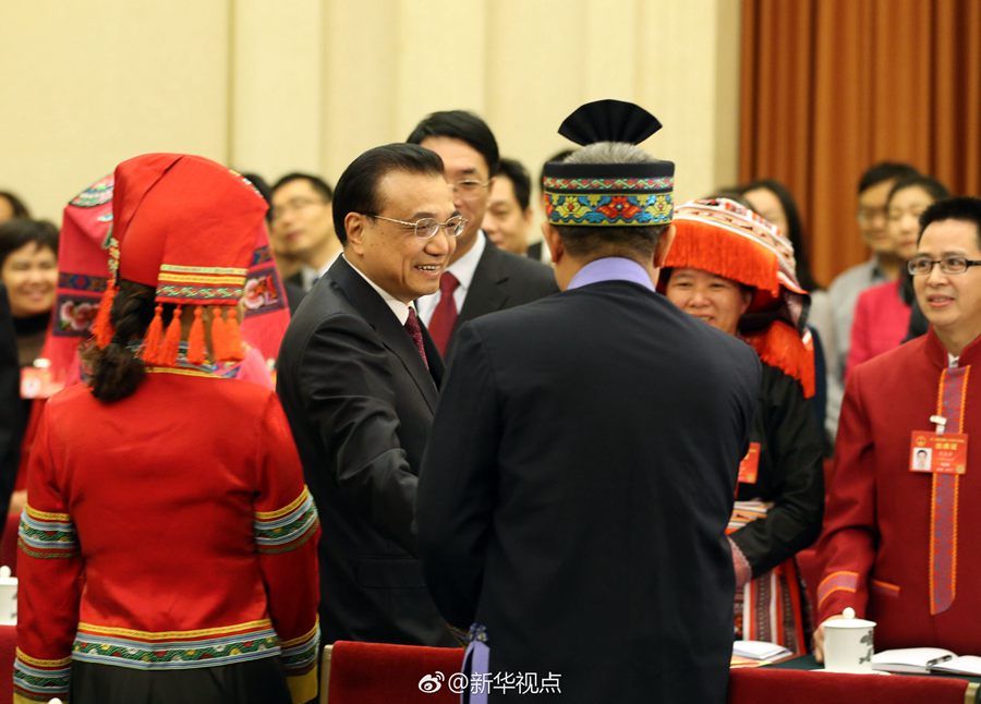 李克強來到廣西團