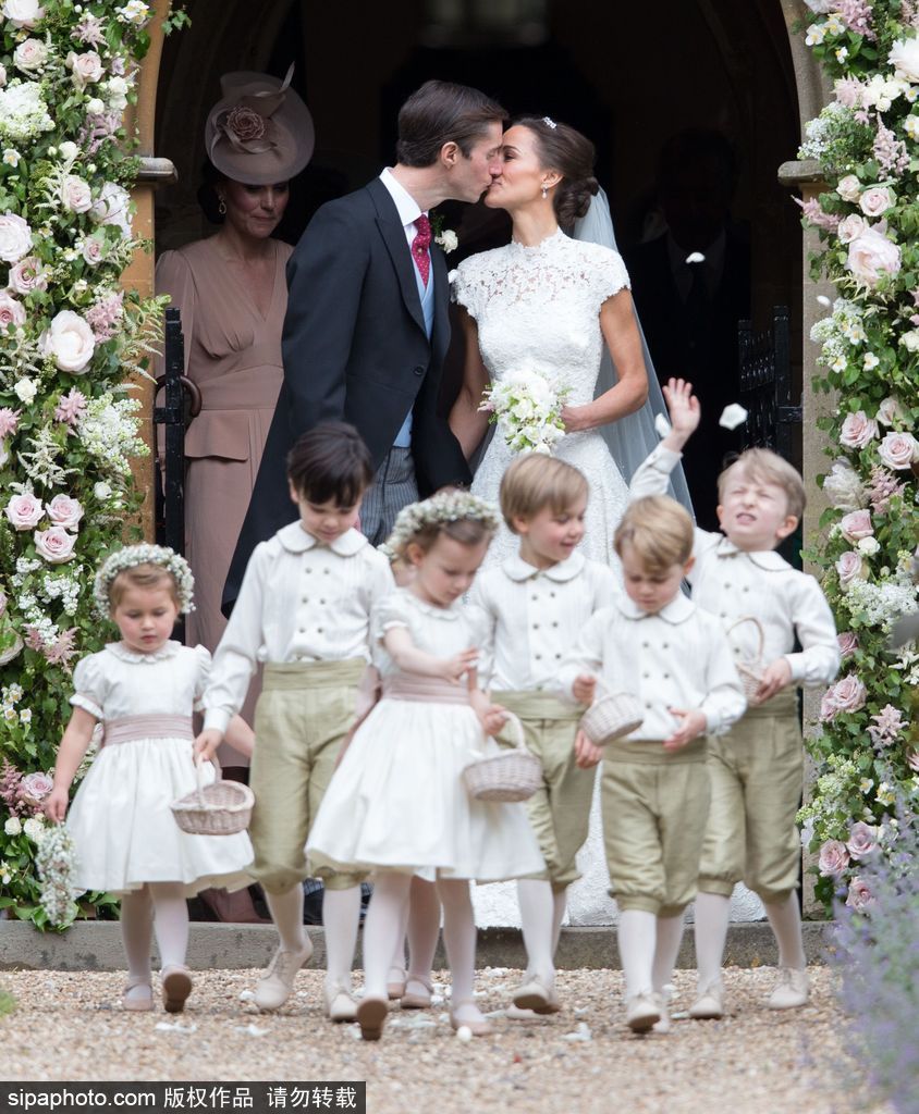 英國凱特王妃妹妹大婚 婚禮現場現場浪漫甜蜜