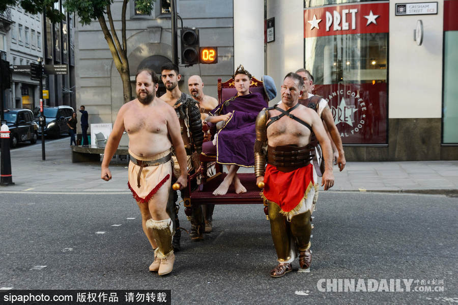 英國倫敦舉行古典角斗士大戰 模樣逼真重現歷史