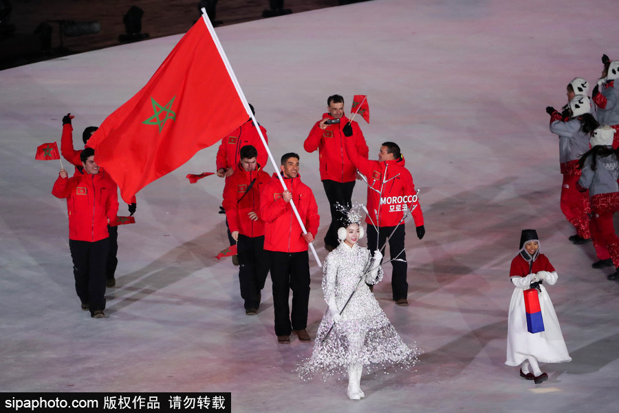 冰雪運動魅力無限！盤點平昌冬奧會開幕式上那些“特殊”參賽國