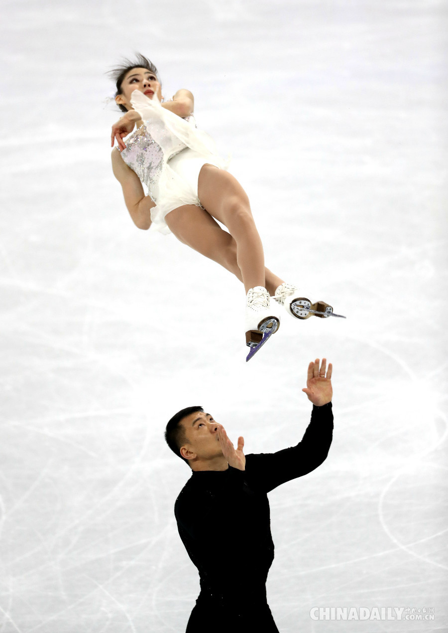花樣滑冰雙人滑短節目：隋文靜/韓聰列第一