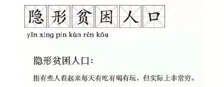 “隱形貧困人口”走紅網(wǎng)絡，你中槍了嗎？