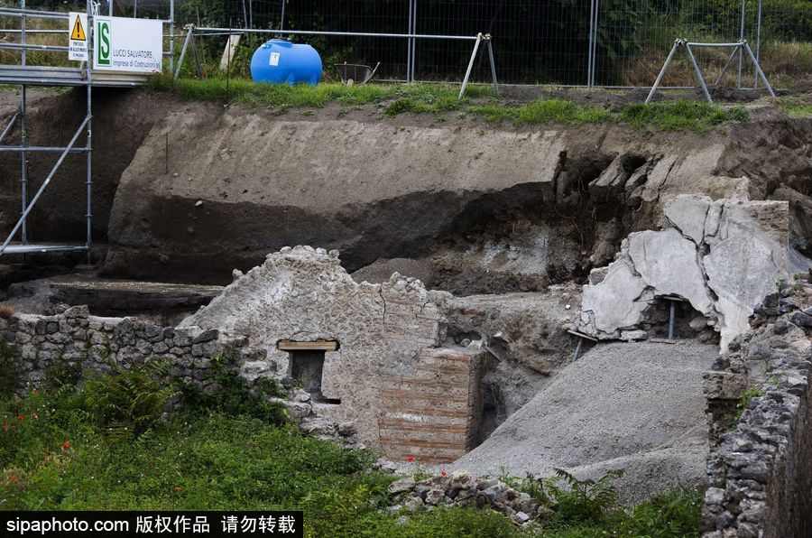 意大利考古隊發(fā)現(xiàn)龐貝古城建筑群“海豚之屋” 罕見保持完好