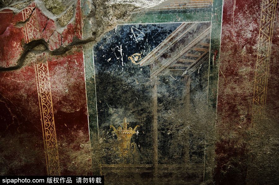 意大利考古隊發(fā)現(xiàn)龐貝古城建筑群“海豚之屋” 罕見保持完好