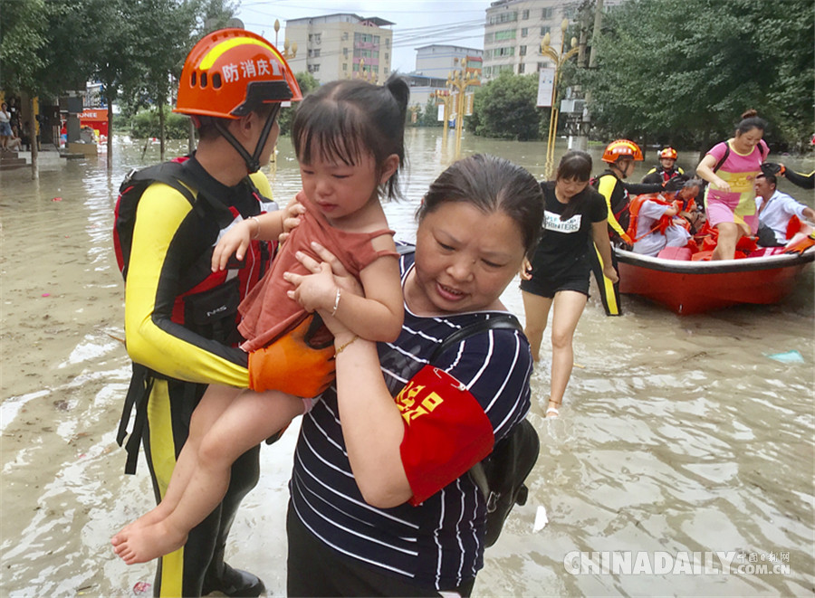 重慶長江、嘉陵江、涪江洪水過境