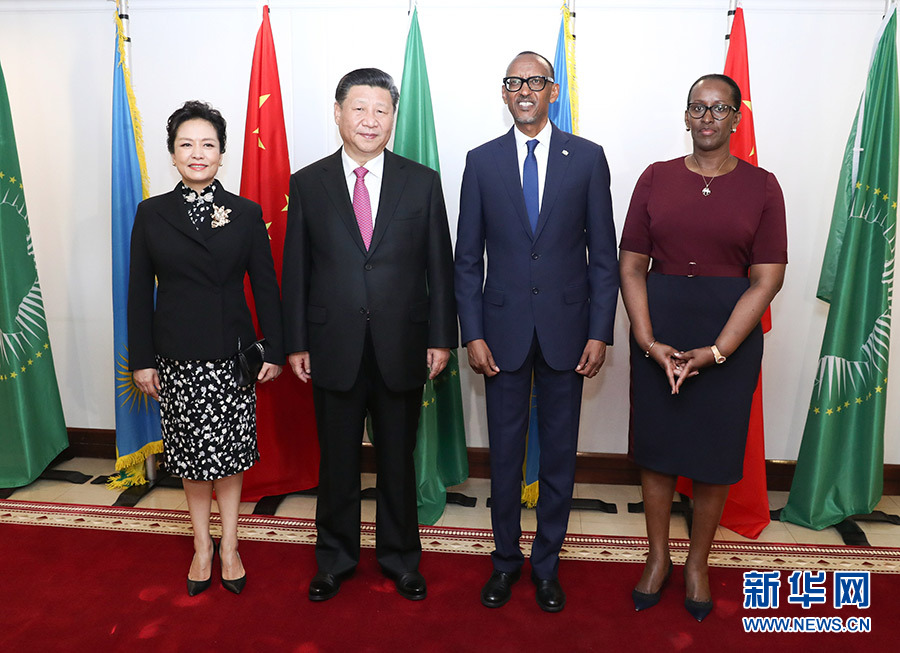 習近平同盧旺達總統卡加梅舉行會談