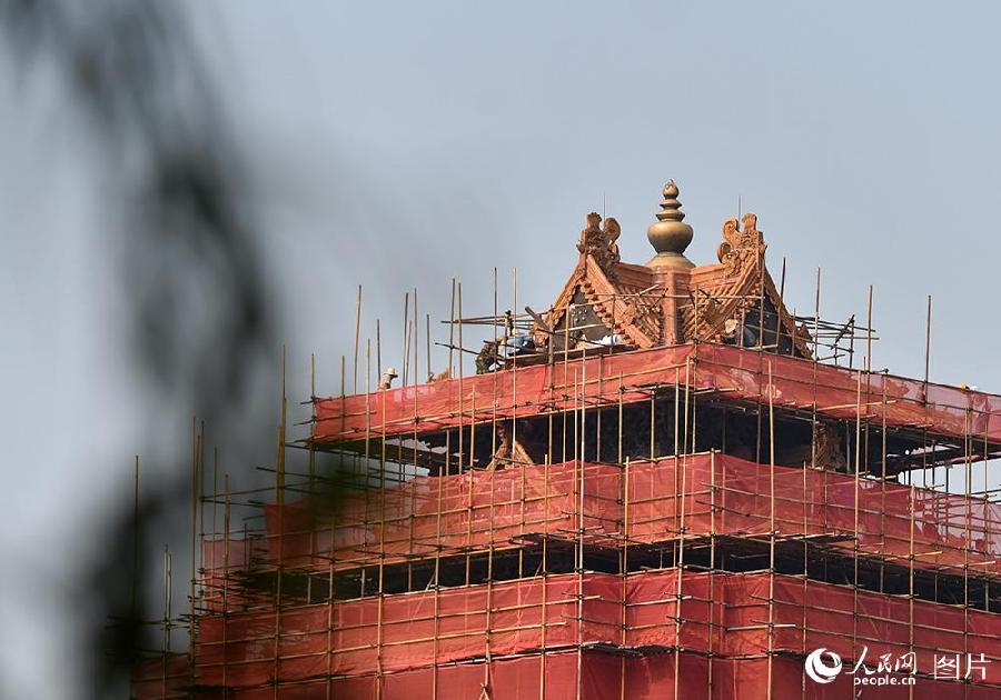 故宮啟動角樓維護保養工程