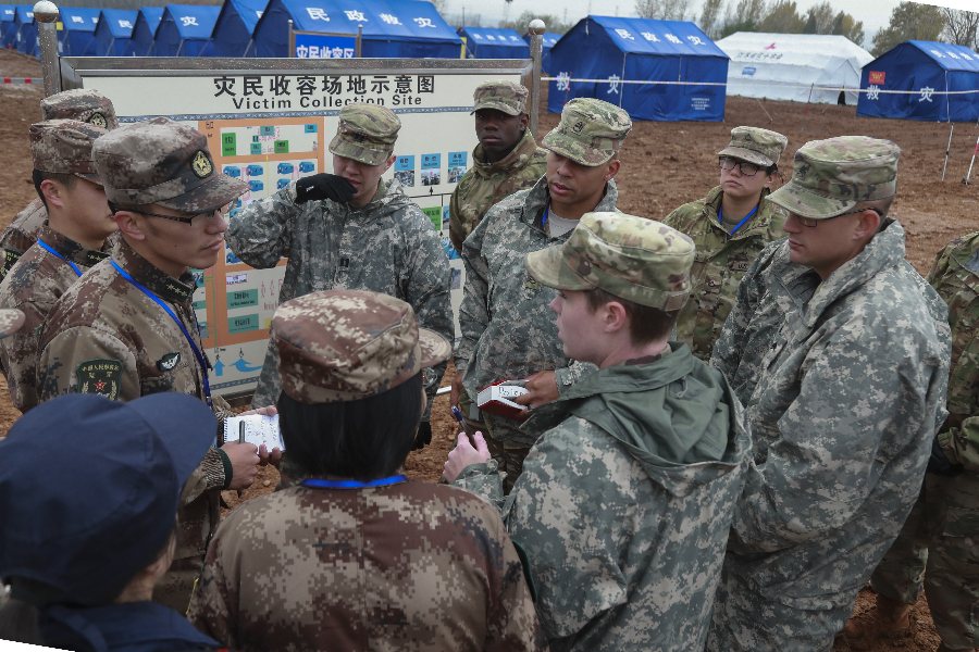 2018中美兩軍人道主義救援減災聯合演練閉幕